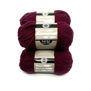 Loops & Threads Woolike Chunky Yarn - Burgundy